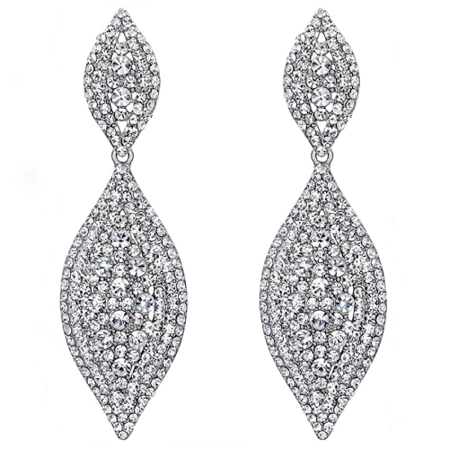 Rhinestone drop earrings wedding in a large selection of colors...