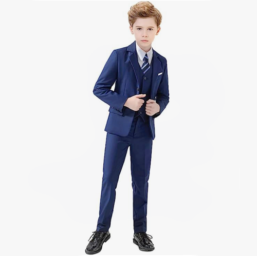 Boys tuxedo suit A beautiful and impressive 5-piece suit in a selection of classic and refreshing colors – Sizes 2-14