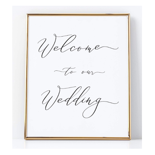 Welcome to our wedding calligraphy Printed on Professional Thick Linen Cardstock, Elegant Minimalist Style