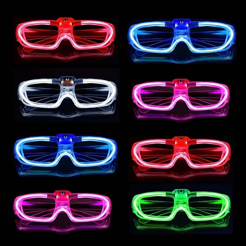 Light up glasses for wedding A pack of 25 pairs of colorful glasses that glow with stunning LED lights