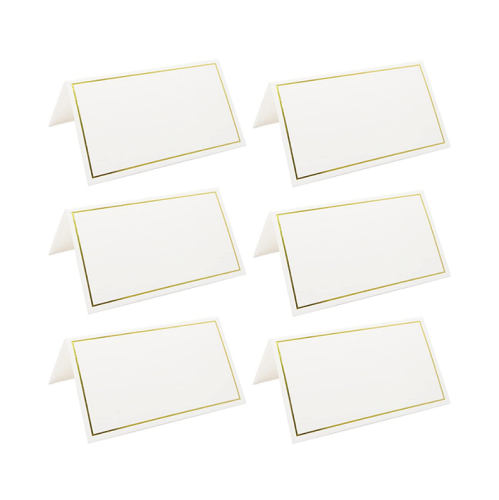 Wedding name and place cards  50 designed cards with an elegant and impressive gold foil frame