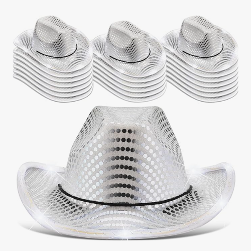 Cowgirl hats near me a stunning pack of 20 silver-colored...