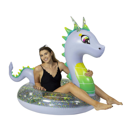 Dragon pool float for a bachelorette party A colorful and stunningly beautiful inflatable that is suitable for adults and children