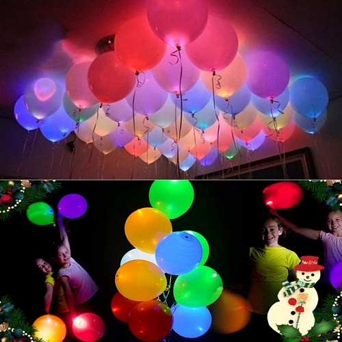 Led light up balloons wedding 20 LED Light Up Balloons Mixed Colors Flashing Lasts 24 Hours Glow in the dark for Birthday Glow Party Favors Supplies Wedding Halloween Christmas Decorations