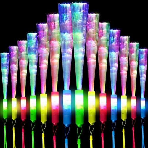 Lighted fiber optic wands for wedding Glow Wands LED Wand...