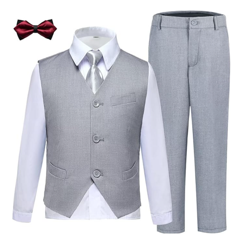 Toddler boy tuxedo suits Boys Suits Package contains dress vest+dress...