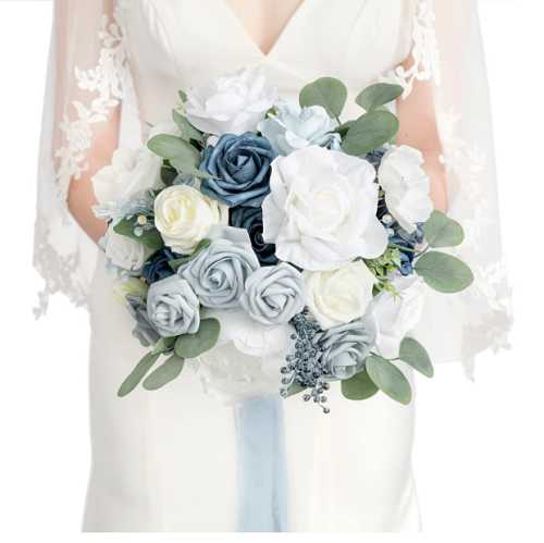 Artificial wedding flower arrangements 11 Inch Artificial Wedding Bouquets for...