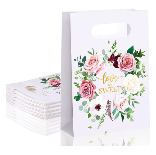 Wedding favor bags bulk Love Is Sweet Bags Floral Gift...
