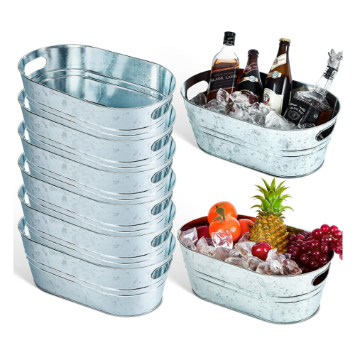 Ice buckets for wedding tables 8 Pieces 4 Gallon Large...