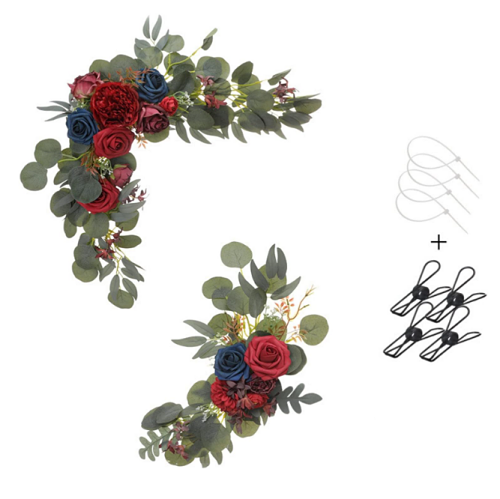 Artificial flower swags for weddings (Set of 2) for Welcome...